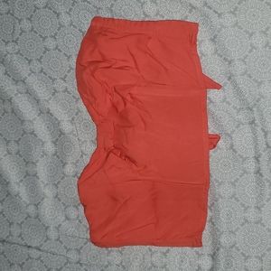 Mind Code, Small, Orange, Corset crop top